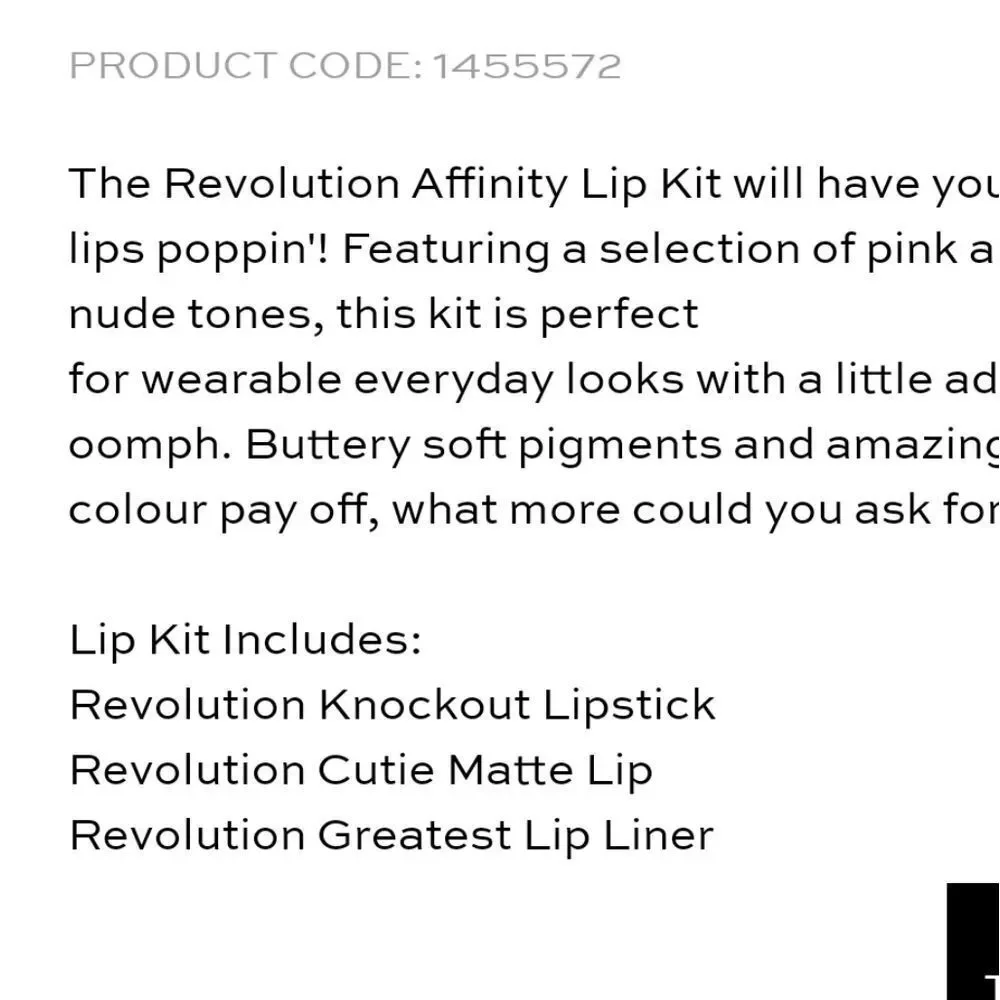 Revolution Beauty‎ Affinity Lip Set